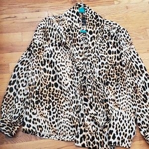 Leopard dress shirt - XL